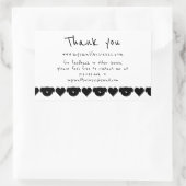 Hunde Herzen danken Ihnen für Geschäftsinformation Rechteckiger Aufkleber (Tasche)