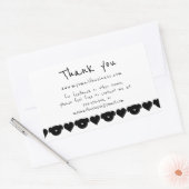 Hunde Herzen danken Ihnen für Geschäftsinformation Rechteckiger Aufkleber (Umschlag)