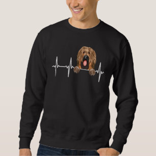 Hunde Herzschlag für Briard Sweatshirt