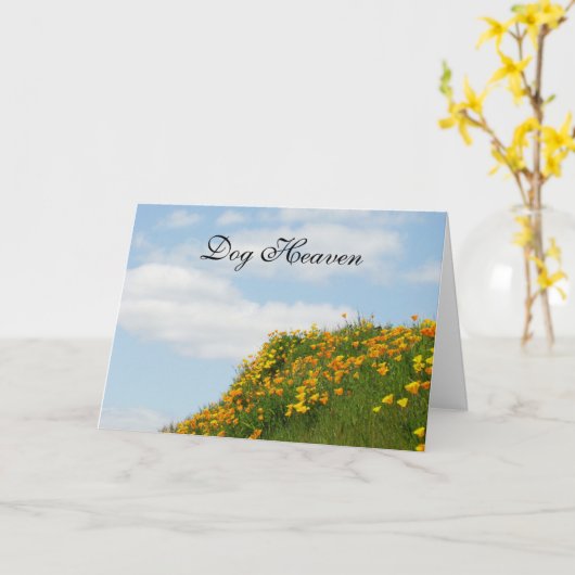 Hunde Himmelssympathie Karten Entschuldigen Sie fü (Gelbe Blume)