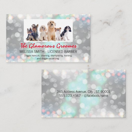 Hunde | Hintergrund Visitenkarte (Vorne/Hinten)