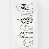 Hunde-Hintern Banner (Vertikal)