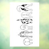 Hunde-Hintern Fensteraufkleber (Blatt 3)