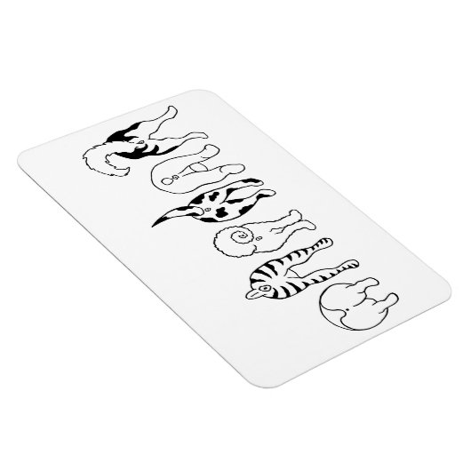 Hunde-Hintern Magnet (Rechte Seite)
