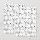 Hunde-Hintern-Muster Dankeskarte (Vorne/Hinten)