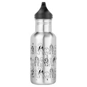 Hunde-Hintern-Muster Edelstahlflasche (Rechts)