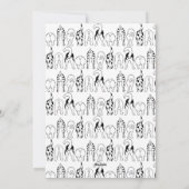 Hunde-Hintern-Muster Feiertagskarte (Rückseite)