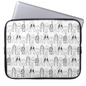 Hunde-Hintern-Muster Laptopschutzhülle (Vorderseite)