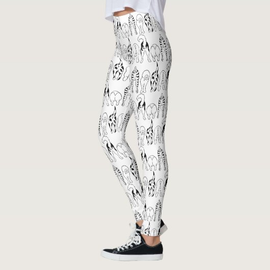 Hunde-Hintern-Muster Leggings (Links)