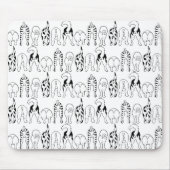 Hunde-Hintern-Muster Mousepad (Vorne)