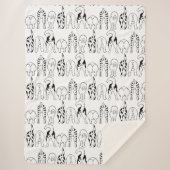 Hunde-Hintern-Muster Sherpadecke (Vorderseite)