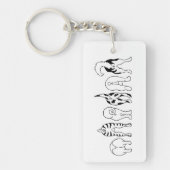 Hunde-Hintern Schlüsselanhänger (Vorderseite)