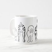 Hunde Hintern - Tasse (Vorderseite Links)