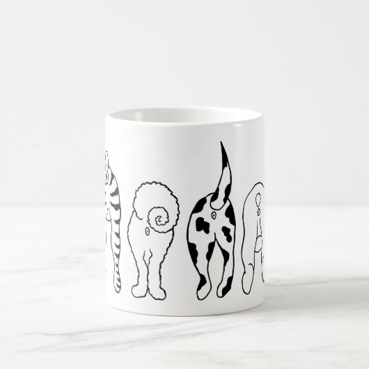 Hunde Hintern - Tasse (Mittel)