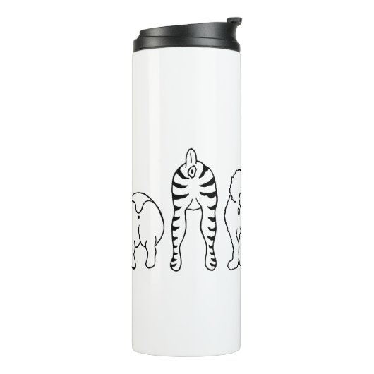 Hunde-Hintern Thermosbecher (Nach links gedreht)