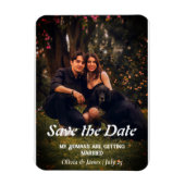 Hunde-Hochzeit-Foto Save the Date Magnet (Vertikal)