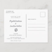 Hunde Hochzeitfokus-Collage Save the Date Ankündigungspostkarte (Rückseite)