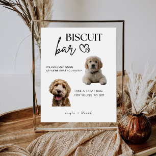 Hunde-Hochzeitsgeschenk-Biscuit-Bar-Haustier-Lecke Sockelschild