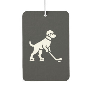 Hunde-Hockeyspieler-Silhouette Autolufterfrischer