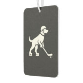 Hunde-Hockeyspieler-Silhouette Autolufterfrischer (Links)