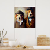 Hunde Holmes und Watson Poster (Küche)