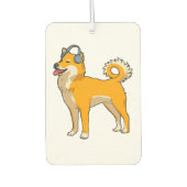 Hunde hören Musik Autolufterfrischer (Vorderseite)