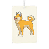 Hunde hören Musik Autolufterfrischer (Rückseite)