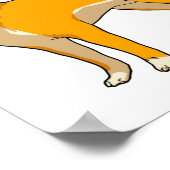 Hunde hören Musik Poster (Ecke)