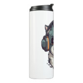 Hunde hören Musik Thermosbecher (Nach links gedreht)