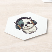 Hunde hören Musik Untersetzer (angewinkelt)