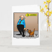 Hunde Humor-Blank-Grußkarte Karte (Gelbe Blume)