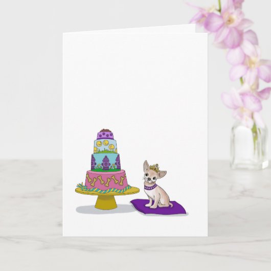 Hunde Humor Geburtstagskarte Karte (Orchidee)