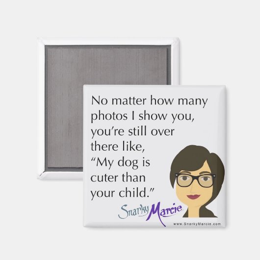 Hunde Humor Magnet (Vorderseite/Rückseite)