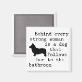 Hunde Humor Zitat - Corgi Magnet (Vorderseite/Rückseite)