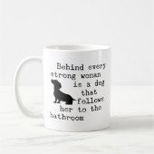 Hunde Humor Zitat - Dackel Kaffeetasse (Links)