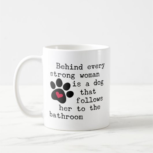 Hunde Humor-Zitat - Dog Paw Kaffeetasse (Links)