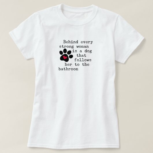 Hunde Humor-Zitat - Dog Paw T-Shirt (Design vorne)
