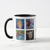 HUNDE, HUNDE, HUNDE • Eine Farbe quadrierte Tasse (Links)