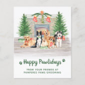 Hunde Hunde Hunde Hund Lover Weihnachtskarte (Vorderseite)