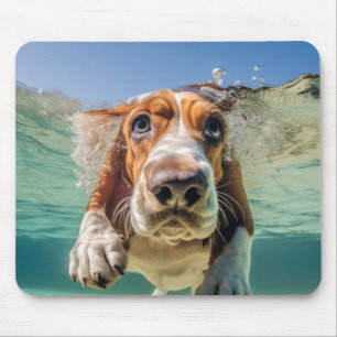 Hunde-Hunde-Hunde im Basset-Modus Tierspass Spiele Mousepad