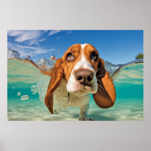 Hunde-Hunde-Hunde im Basset-Modus Tierspass Spiele Poster