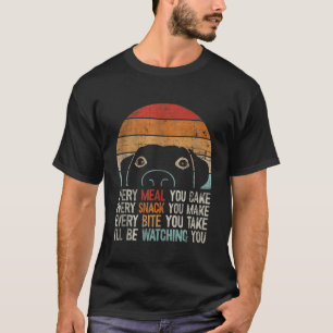 Hunde Hunde Retro Hund wird euch Hund beobachten T-Shirt