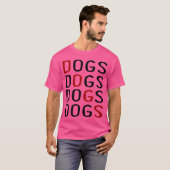 Hunde Hunde Retrofreund T-Shirt (Vorne ganz)