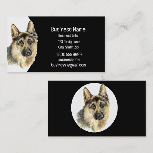 Hunde Hunde Visitenkarte (Vorne/Hinten)