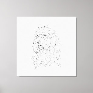 Hunde-Illustration, Wandkunst Cockapoo Leinwanddruck