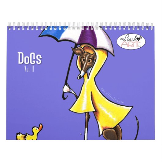 Hunde Illustrationen außerhalb des Leasingverhältn Kalender (Titelbild)