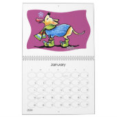Hunde Illustrationen außerhalb des Leasingverhältn Kalender (Jan 2026)