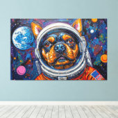 HUNDE IM ALL-13 LEINWANDDRUCK (Insitu (Holzboden))