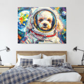 HUNDE IM ALL-POODLE 19 LEINWANDDRUCK (Insitu (Schlafzimmer))