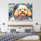 HUNDE IM ALL-POODLE 20 LEINWANDDRUCK (Insitu (Schlafzimmer))
